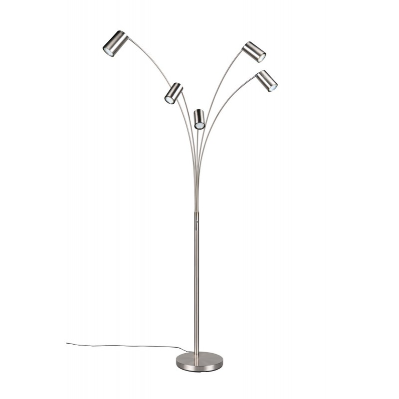 Trio Lampa podłogowa MARLEY 412400507 srebrny i odcienie srebra