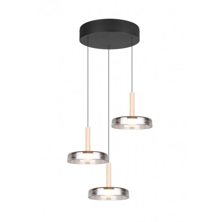 Trio Lampa wisząca LED nowoczesna CELESTE 354930332 czarny
