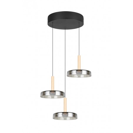 Trio Lampa wisząca LED nowoczesna CELESTE 354930332 czarny