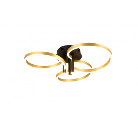 Trio Lampa natynkowa CARUSO 648110680 czarny, złoty i odcienie złota