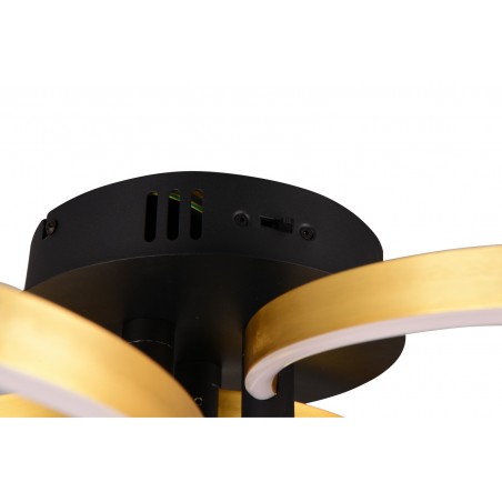 Trio Lampa natynkowa CARUSO 648110680 czarny, złoty i odcienie złota