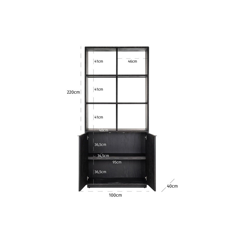 Richmond Szafa Ścienna Blackbone Brass