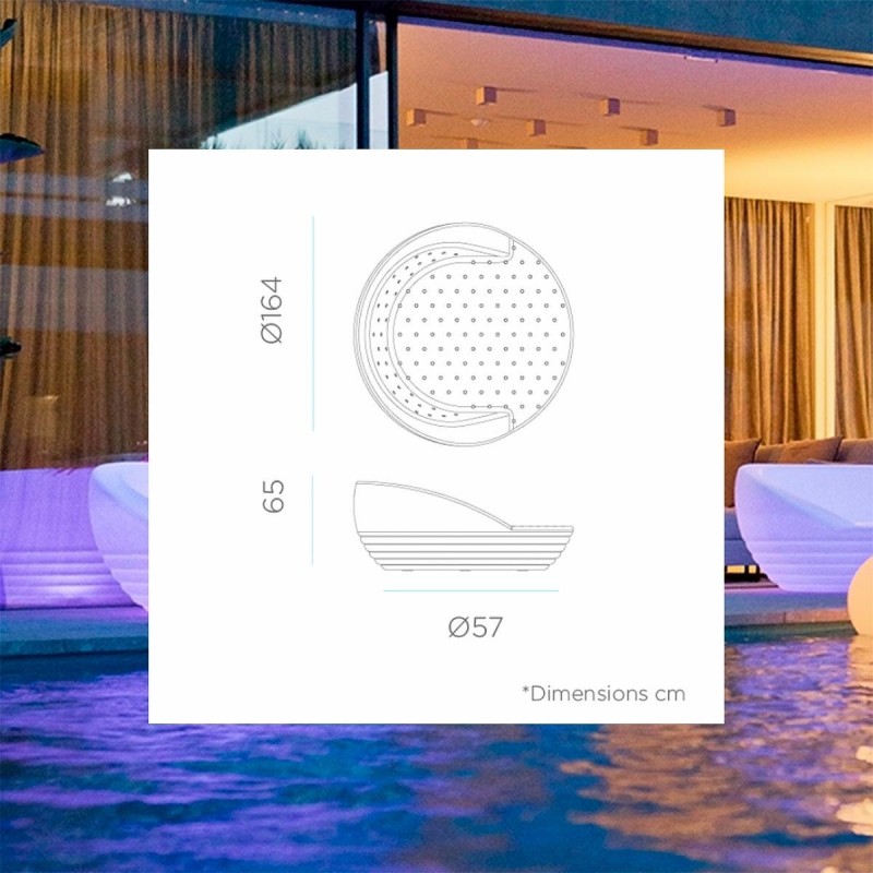 New Garden Sofa Formentera Cable Biała