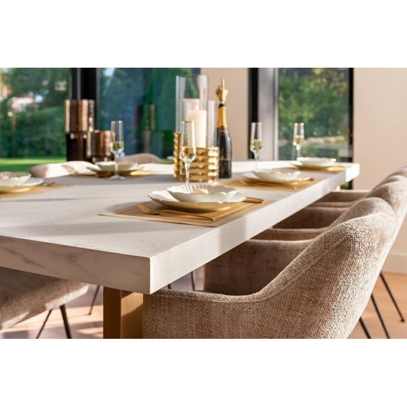 Richmond Stół Jadalniany Whitebone Brass 235