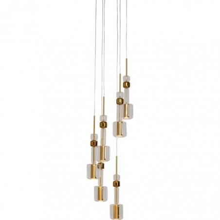 Kare Lampa Wisząca Candy Bar 44 Złota