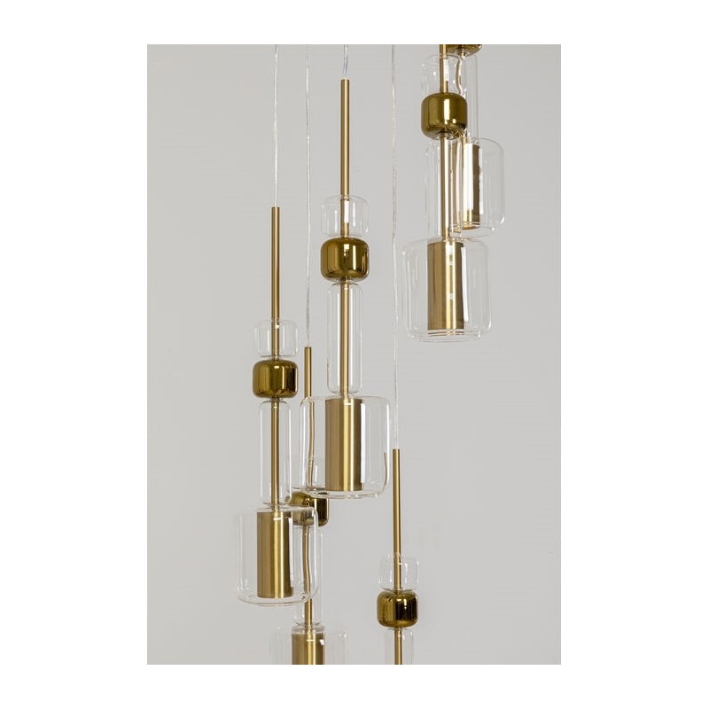 Kare Lampa Wisząca Candy Bar 44 Złota