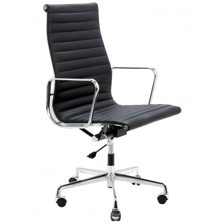 Fotel Biurowy Aeron Prestige Plus Chrom  - Skóra Naturalna, Aluminium