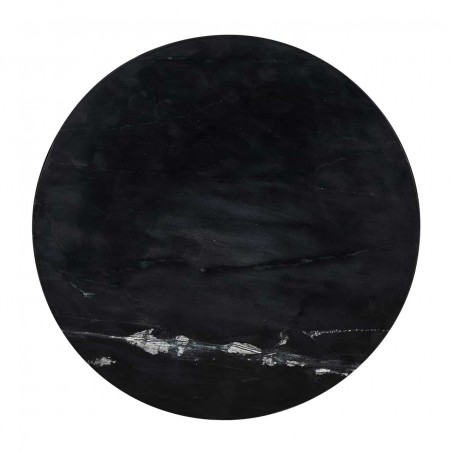 Richmond Stolik Ironville 50 Cm -         Marmur, Metal, Mdf, Sklejka Brzozowa