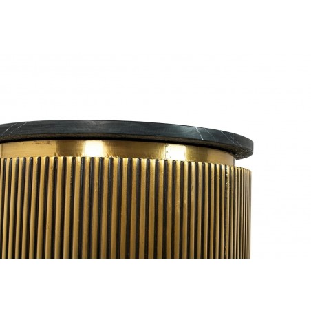 Richmond Stolik Ironville 50 Cm -         Marmur, Metal, Mdf, Sklejka Brzozowa