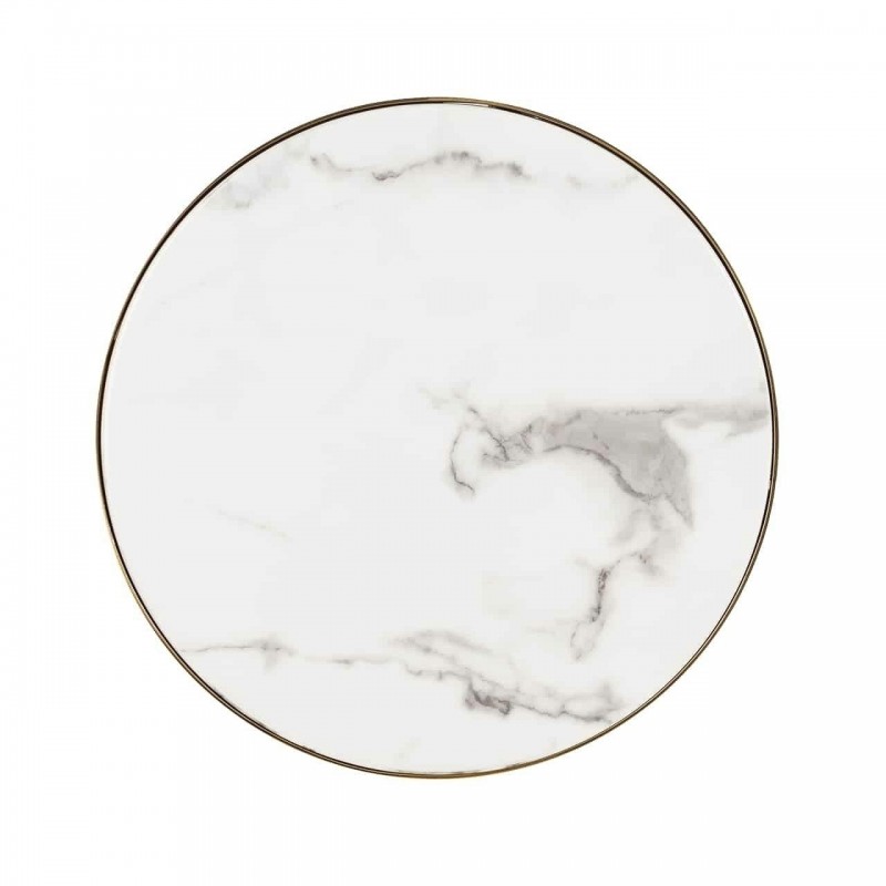 Richmond Stolik Odin 45 Cm Złoty - Mdf, Stal Nierdzewna