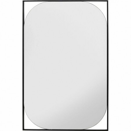 Kare Lustro Ścienne Bonita 71X109 Cm      Czarne
