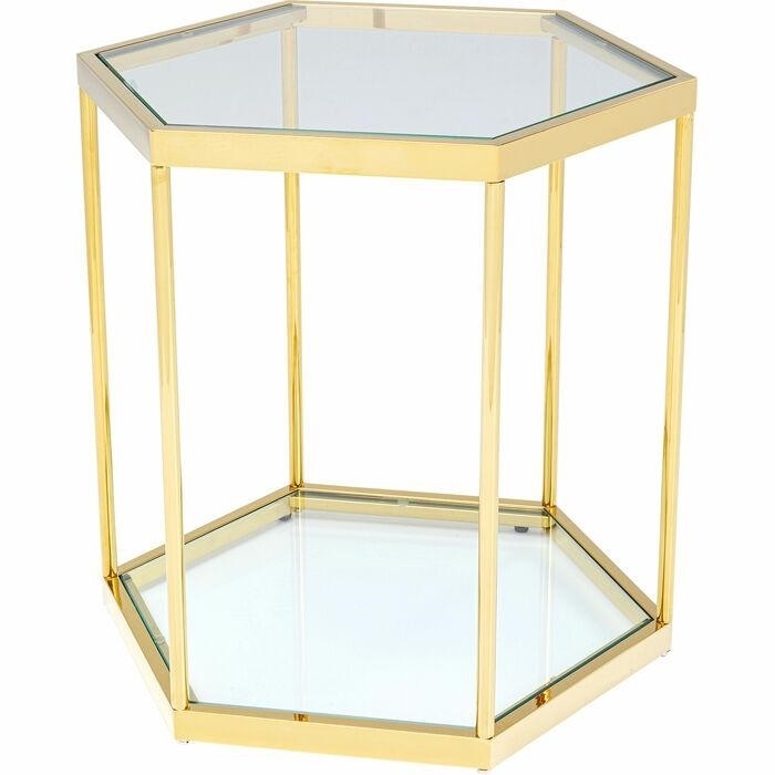 Kare Stolik Comb Gold 55 Złoty