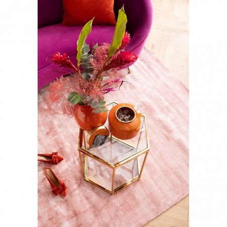 Kare Stolik Comb Gold 55 Złoty