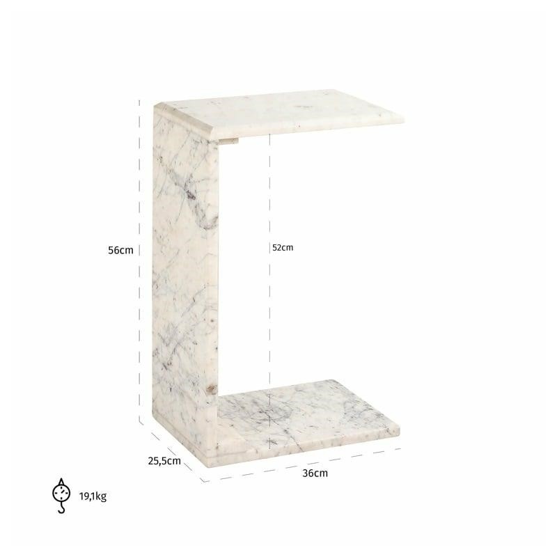 Richmond Stolik Tovek Biały