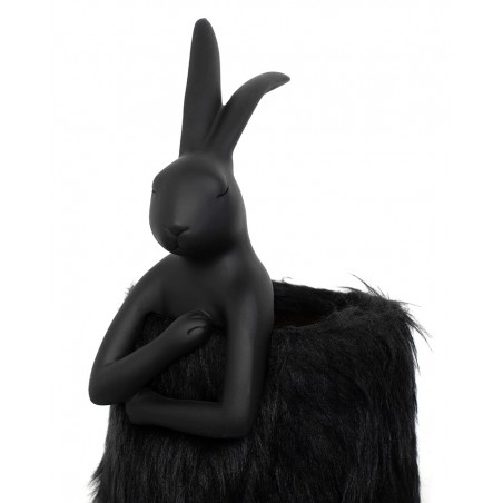 Kare Lampa Stołowa Rabbit Fur 50 Cm       Czarna / Złota