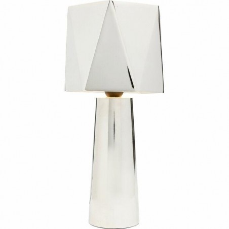 Kare Lampa Stołowa Martha 38 Srebrna