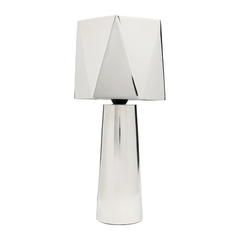 Kare Lampa Stołowa Martha 38 Srebrna