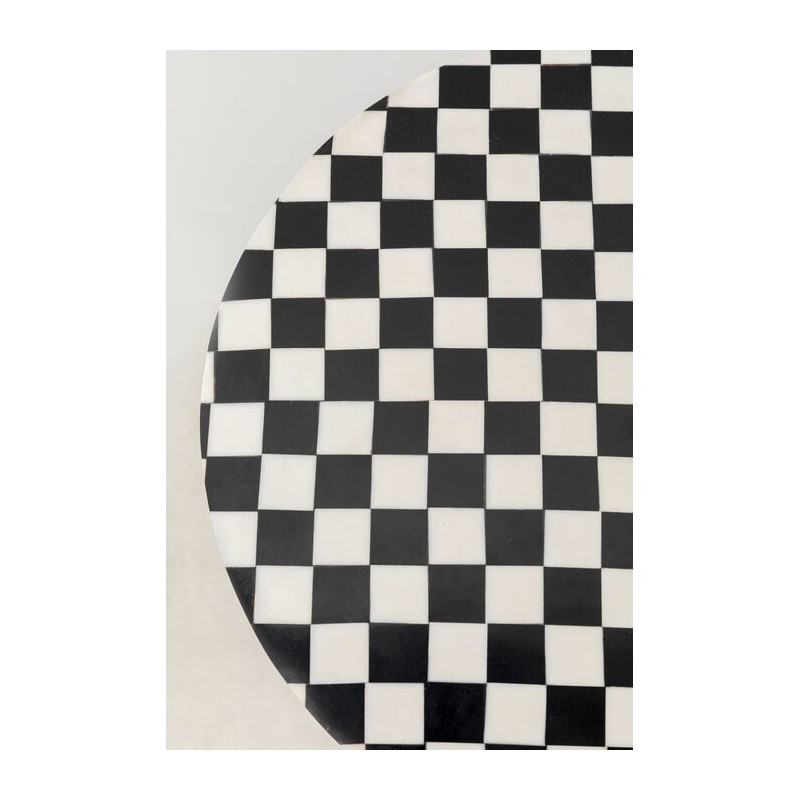 Kare Stolik Domero Chess 25 Biało-Czarny