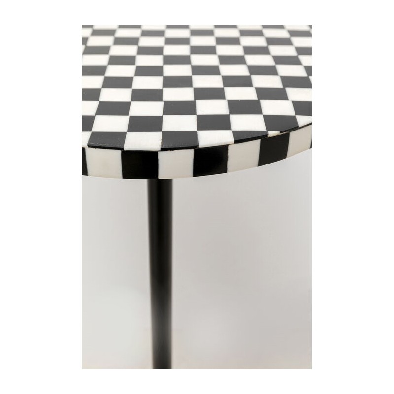 Kare Stolik Domero Chess 25 Biało-Czarny