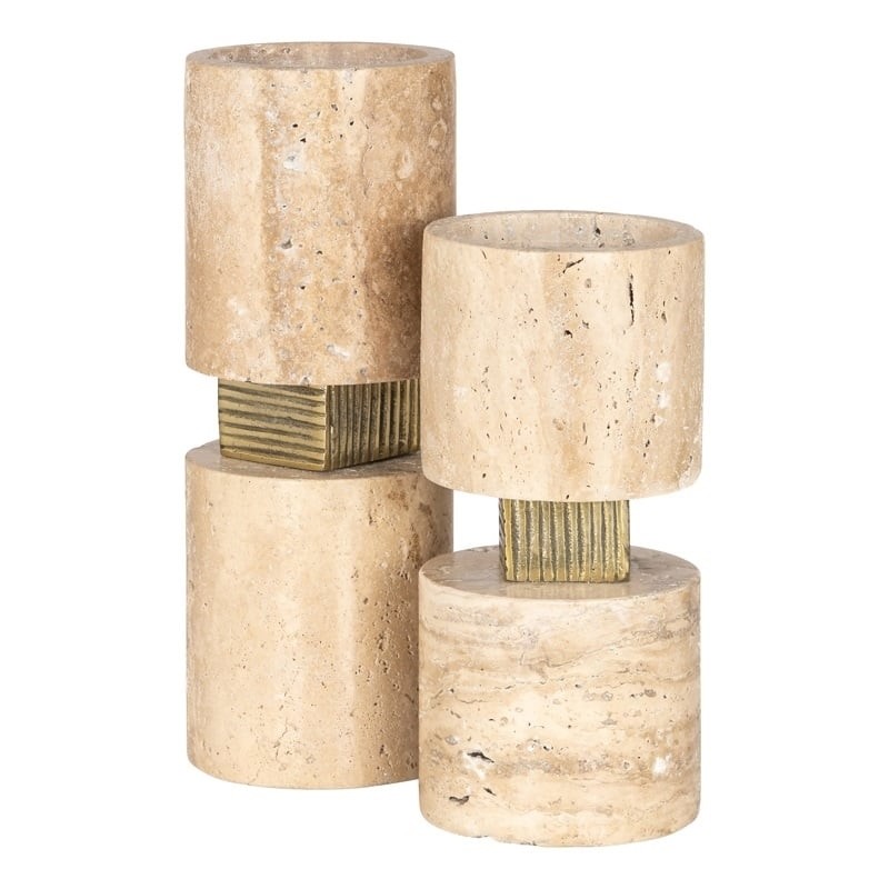 Richmond Świecznik Boaz L Beżowy