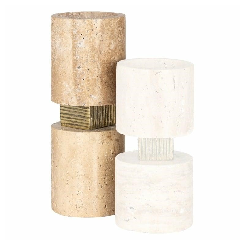 Richmond Świecznik Boaz L Beżowy