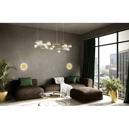 Moosee Lampa Ścienna Shadow Sun 30 Złota