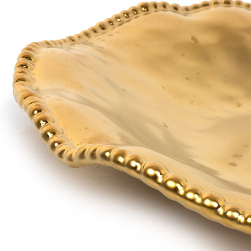 Kare Półmisek Bell Gold 36 Cm Złoty