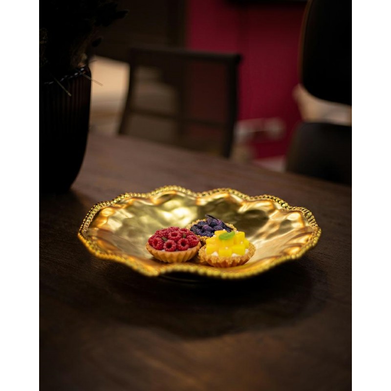 Kare Półmisek Bell Gold 36 Cm Złoty