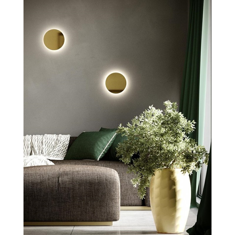 Moosee Lampa Ścienna Shadow Sun 25 Złota