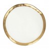 Kare Talerz Bell 38 Cm Biało-Złoty