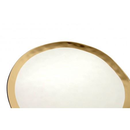 Kare Talerz Bell 38 Cm Biało-Złoty