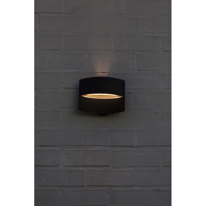 Lutec Lampa Zewnętrzna Ścienna Lotus 5193201012 Czarny