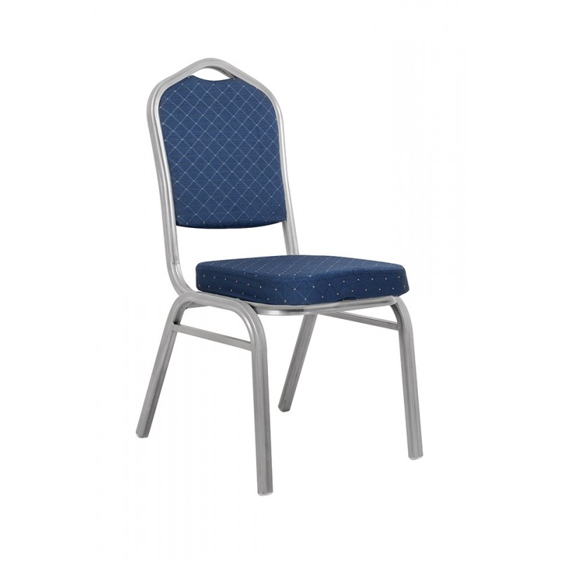 Krzesło Bankietowe Ares Niebieskie /      Srebrne