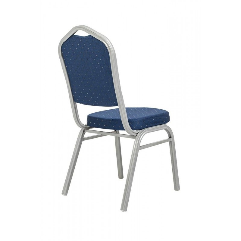 Krzesło Bankietowe Ares Niebieskie /      Srebrne