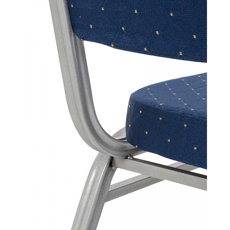 Krzesło Bankietowe Ares Niebieskie /      Srebrne