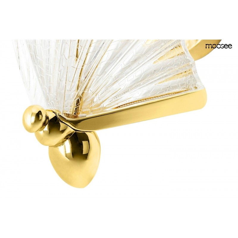 MOOSEE lampa ścienna BUTTERFLY S złota