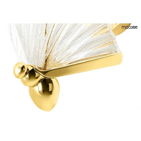 MOOSEE lampa ścienna BUTTERFLY S złota