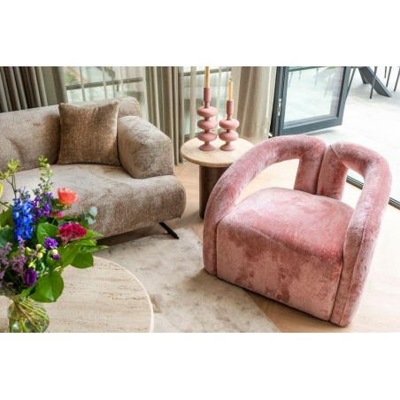 RICHMOND fotel DANA różowy