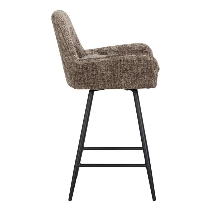 RICHMOND krzesło barowe LINSEY obrotowe zielone