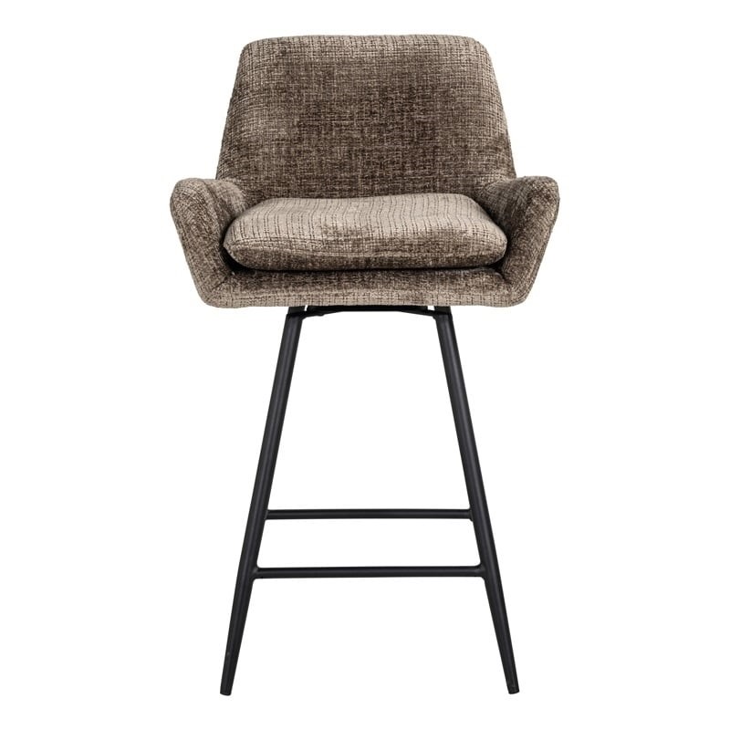 RICHMOND krzesło barowe LINSEY obrotowe zielone