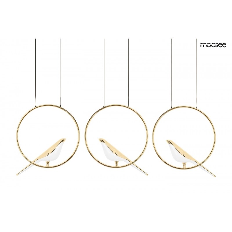 MOOSEE lampa wisząca BIRD LINE złota
