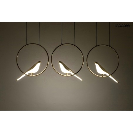 MOOSEE lampa wisząca BIRD LINE złota