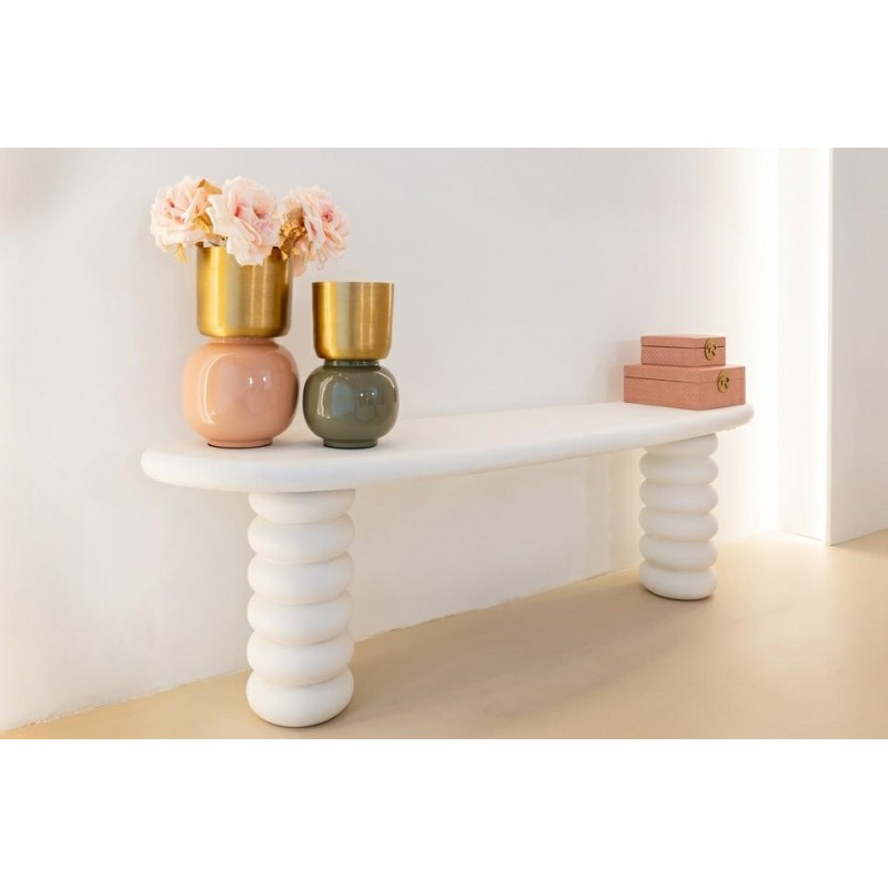 RICHMOND stolik RTV BLOOMSTONE biały