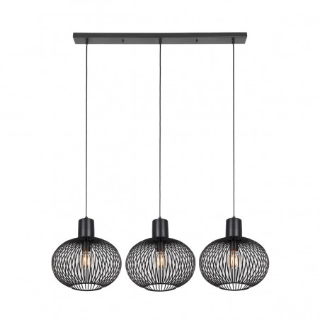 Trio Lampa wisząca nowoczesna GILA 365700332 czarny