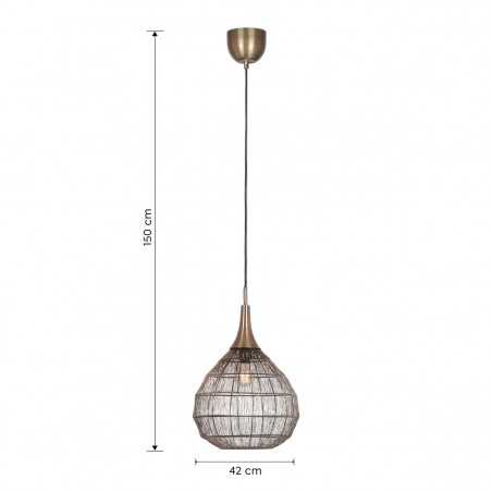 Trio Lampa wisząca nowoczesna SORAYA 365440104 złoty i odcienie złota, czarny