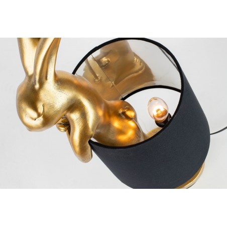 KARE lampa stołowa RABBIT 50 cm złota / czarna