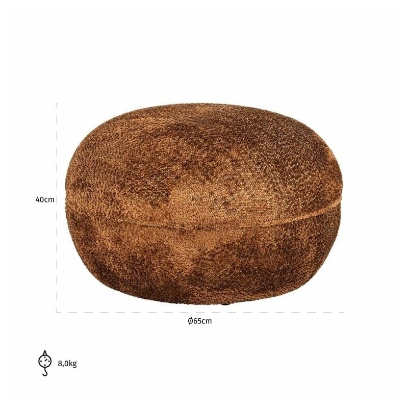 RICHMOND pufa JACE pomarańczowa