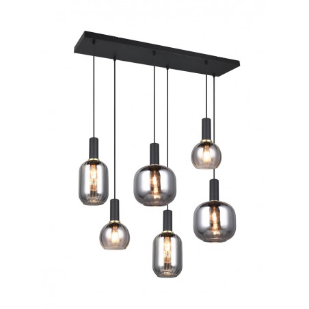 Trio Lampa wisząca nowoczesna DIVA 319800632 czarny