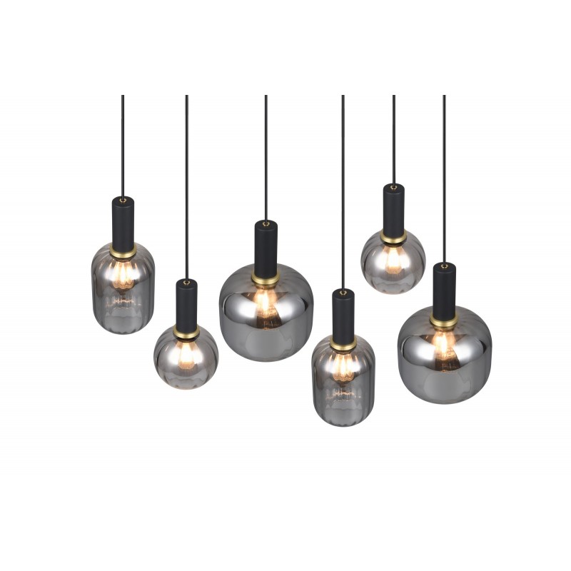 Trio Lampa wisząca nowoczesna DIVA 319800632 czarny