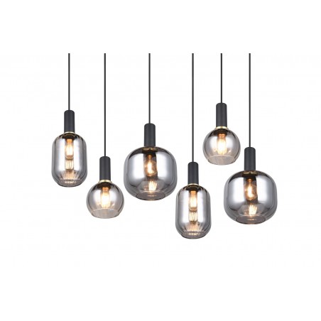 Trio Lampa wisząca nowoczesna DIVA 319800632 czarny